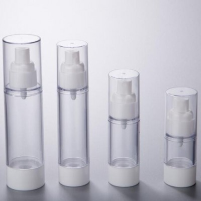 clear airless serum bottle for personal skin care