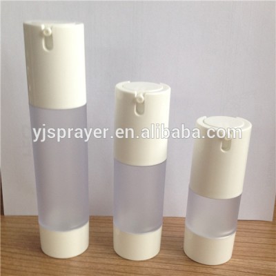 plastic airless glass cosmetic bottle